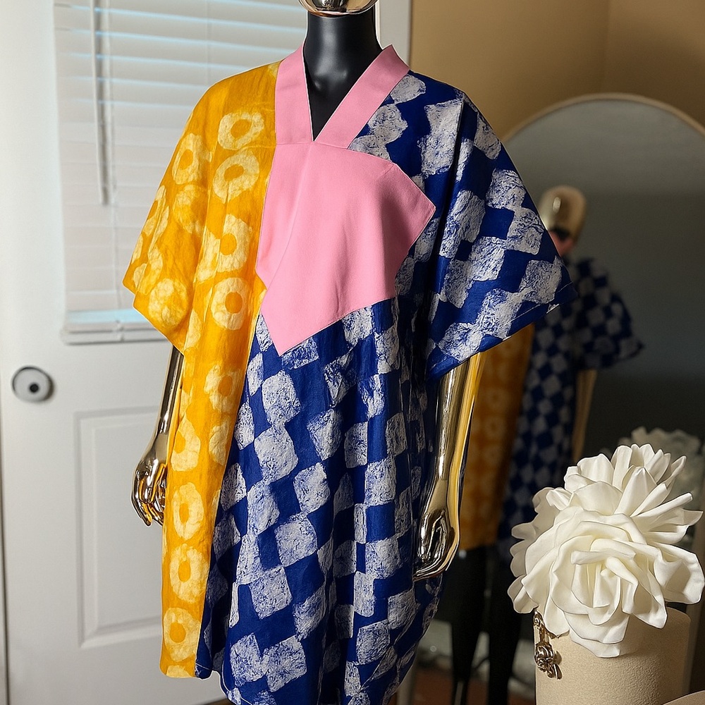 Colorful Geometric Midi Dress